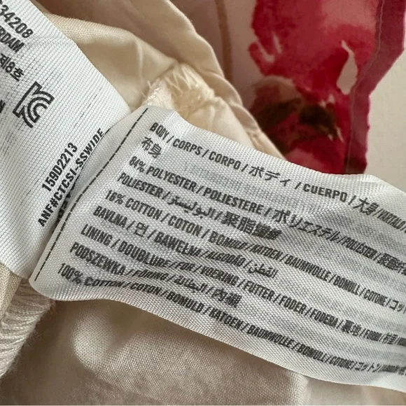 A&F • Flutter Sleeve Tiered Lined Mini Dress Pink Floral - Picture 6 of 9